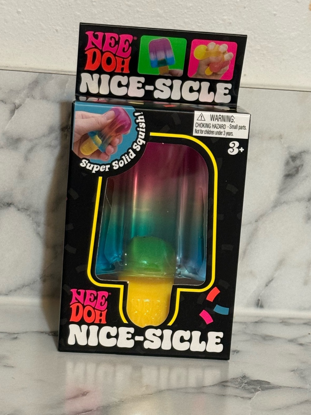 Nee doh Nice Sicle Rainbow Rare Squishy 
Authentic and ships fast